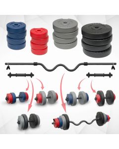 Iron Sport set Tegovi set 48kg ez šipka i 2 male šipke - KOMS48E