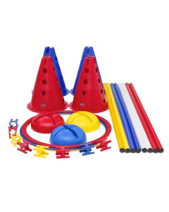 Iron Sport koordinaciona kombinacija AGILITY PET podesive prepone provlačilice čunjevi hula hop - KKAGI08