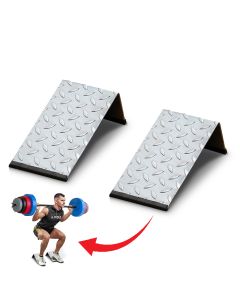 Rampa za čučanj - iz dva dela Iron Sport širina dela 15cm - brodski lim i gumena zaštita - RAZCU02
