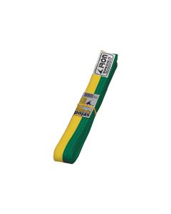 Zeleno žuti pojas 240cm Iron Sport - žuto zeleni pojas za borilačke sportove - TEKVP03
