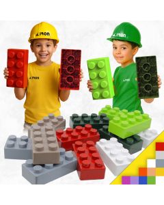 Kocke za decu velike MEGA BRICK kocke set od 50kom. - Veličina cigla kocke 11,5cm x 23cm x 6cm - KOMBR50