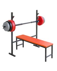 Benc klupa i tegovi - Benc klupa «LEON» i tegovi 37kg + šipka - proizvodac Iron Sport - KLEON03