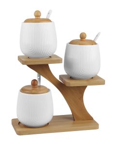 FG HAUS Set kuhinjskih posuda na stalku BR2405 - BR2405