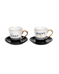 FG HAUS Set šolja sa tacnama u poklon pakovanju  2/1 BR3004 - BR3004