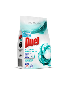 DUEL Praškasti deterdžent za pranje veša Strong whiteness 2.7kg