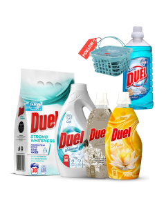 DUEL Set 4/1 + Blue Wave 1l i korpica sa štipaljkama POKLON