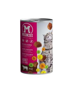 Moksi konzerva za macke sa govedinom 415gr - 8606017770114
