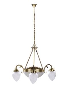 Rabalux Luster Annabella E14 3x MAX 40 + E27 2x MAX 60W bronzana (8633) - 8633