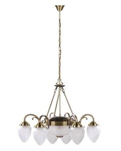 Rabalux Luster Annabella E14 6x MAX 40 + E27 2x MAX 60W bronzana (8636) - 8636-1