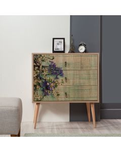 HANAH HOME Komoda za spavaću sobu Trio - 727, svetlo braon