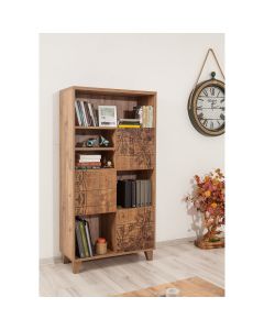 HANAH HOME Polica za knjige Marina Flora 757, braon - 863SPH3615