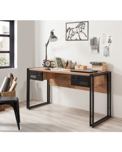 HANAH HOME Radni sto Cosmo Siesta, braon/crna