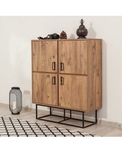 HANAH HOME Komoda za dnevnu sobu Quantum Solo, braon