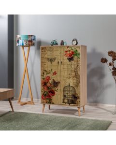 HANAH HOME Komoda za dnevnu sobu Multibox - 734, svetlo braon