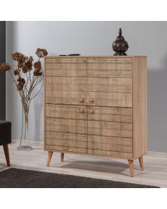 HANAH HOME Komoda za dnevnu sobu Multilux - 728, svetlo braon