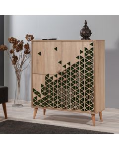 HANAH HOME Komoda za dnevnu sobu Multilux-121, svetlo braon