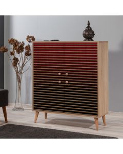 HANAH HOME Komoda za dnevnu sobu Multilux-221, svetlo braon