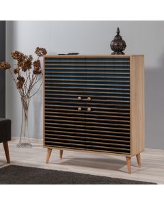 HANAH HOME Komoda za dnevnu sobu Multilux-222, svetlo braon