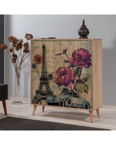 HANAH HOME Komoda za dnevnu sobu Multilux-733, svetlo braon