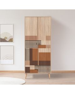 HANAH HOME Ormar City Gardrop Colorblock