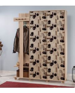 HANAH HOME Ormar za predsoblje sa čivilukom Garmanto 135-522