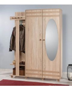 HANAH HOME Ormar za predsoblje sa čivilukom Garmanto 135-200