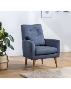 ATELIER DEL SOFA Fotelja Zeni Berjer, tamnoplava - 867UNQ1003