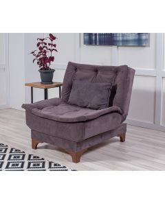 ATELIER DEL SOFA Fotelja Kelebek Berjer, antracit - 867UNQ1027