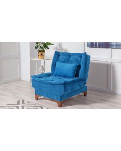 ATELIER DEL SOFA Fotelja Kelebek Berjer, tamnoplava - 867UNQ1034