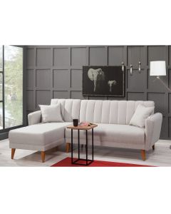 ATELIER DEL SOFA Ugaona garnitura Aqua, leva, krem - 867UNQ1401