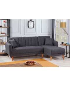 ATELIER DEL SOFA Ugaona garnitura Aqua, desna, tamnosiva - 867UNQ1404
