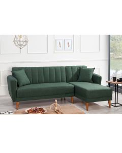 ATELIER DEL SOFA Ugaona garnitura Aqua, desna, tamozelena - 867UNQ1431