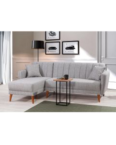 ATELIER DEL SOFA Ugaona garnitura Aqua, leva, siva - 867UNQ1434