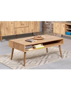 HANAH HOME Klub sto Viva 200, svetlobraon