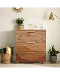 HANAH HOME Komoda za spavaću sobu Leva Gravis Desert, braon