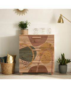 HANAH HOME Komoda za spavaću sobu Leva Gravis Form, braon