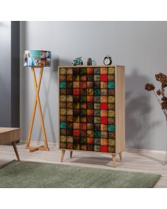 HANAH HOME Komoda za dnevnu sobu Multibox - 723, svetlo braon