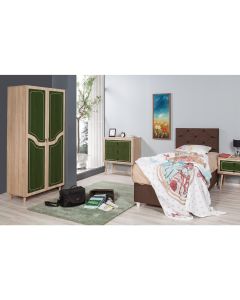 HANAH HOME Ormar Stil 623, krem/zelena