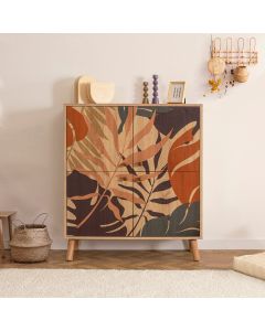 HANAH HOME Komoda za dnevnu sobu Multilüx Palm, svetlo braon