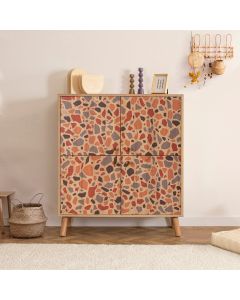 HANAH HOME Komoda za dnevnu sobu Multilüx Pebble, svetlo braon