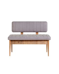 HANAH HOME Klupa Vina Bank, siva/braon