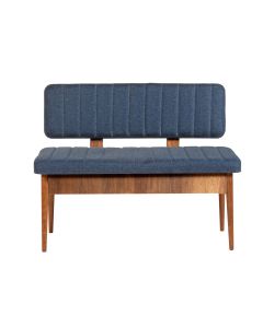 HANAH HOME Klupa Vina Bank, tamnoplava/braon