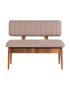 HANAH HOME Klupa Vina Bank, braon/krem