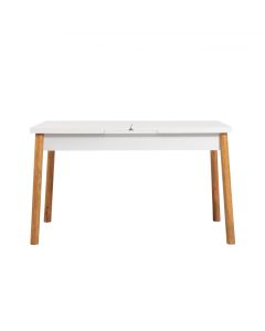 HANAH HOME Produživi trpezarijski sto Santiago, bela/braon - 869VEL5224
