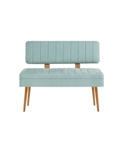 HANAH HOME Klupa Vina 0400 - 1, svetloplava/braon