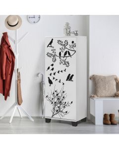 HANAH HOME Cipelarnik Filinta Manyas, bela - 869VEL6510
