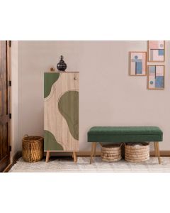 HANAH HOME Cipelarnik i klupa Vegas Sonomo - 925 - 1070