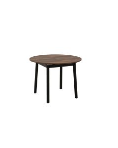 HANAH HOME Trpezarijski sto Oliver, braon/crna - 869VEL8749