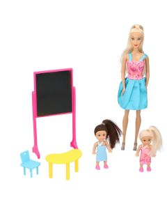 EDDY TOYS Lutka učiteljica sa 2 učenice i tablom 30.5 cm
