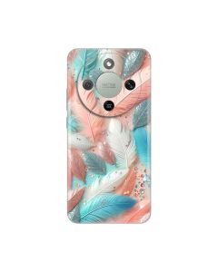 Maska za Honor Magic 8 Lite Pastel Feathers Silikonska Print